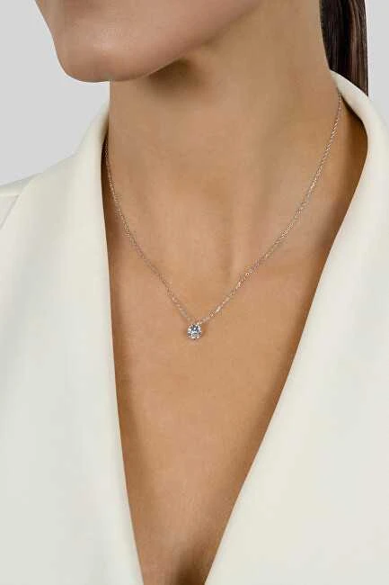 Brilio Silver Brilio Sidabrinis Sparkling sidabrinis pakabukas with zircon NCL68W