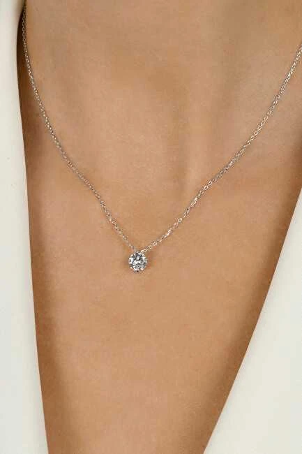 Brilio Silver Brilio Sidabrinis Sparkling sidabrinis pakabukas with zircon NCL68W