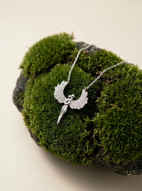 Brilio Silver Brilio Sidabrinis Sparkling sidabrinis pakabukas Angels with zircons NCL143W