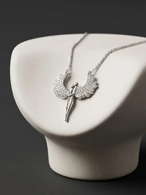 Brilio Silver Brilio Sidabrinis Sparkling sidabrinis pakabukas Angels with zircons NCL143W