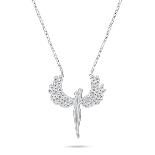 Brilio Silver Brilio Sidabrinis Sparkling sidabrinis pakabukas Angels with zircons NCL143W