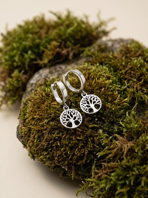 Brilio Silver Brilio Sidabrinis Stilingi sidabrinis auskarai Tree of Life EA639W