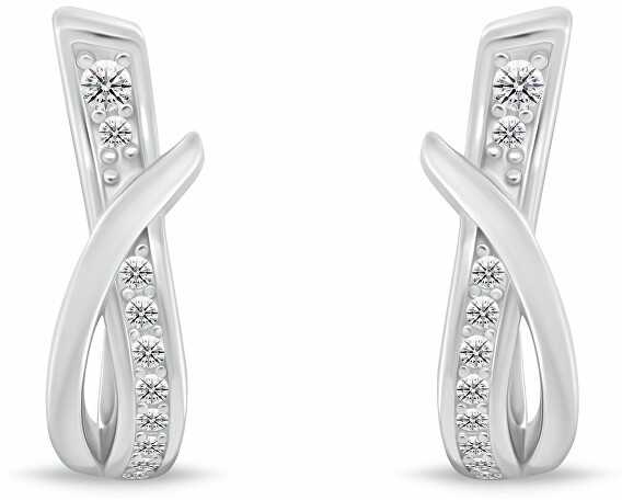 Brilio Silver Brilio Sidabrinis Stylish sidabrinis auskarai su cirkoniais EA213W