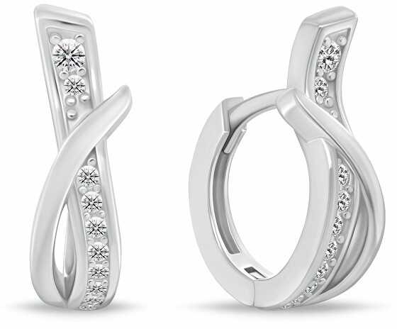 Brilio Silver Brilio Sidabrinis Stylish sidabrinis auskarai su cirkoniais EA213W