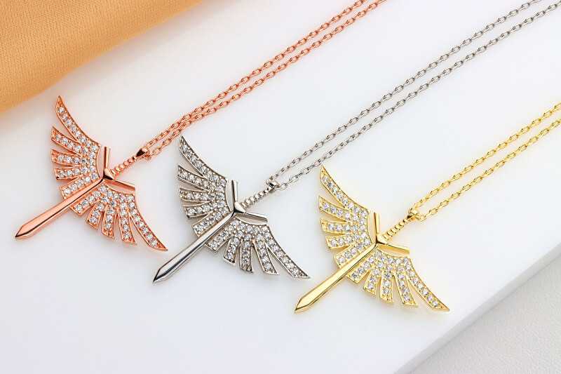Brilio Silver Brilio Sidabrinis Stylish sidabrinis pakabukas Angel sword with zircons NCL144W