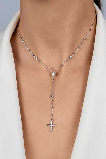 Brilio Silver Brilio Sidabrinis Timeless auksinis-plated Rosary pakabukas NCL113Y