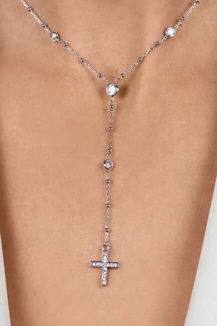 Brilio Silver Brilio Sidabrinis Timeless auksinis-plated Rosary pakabukas NCL113Y