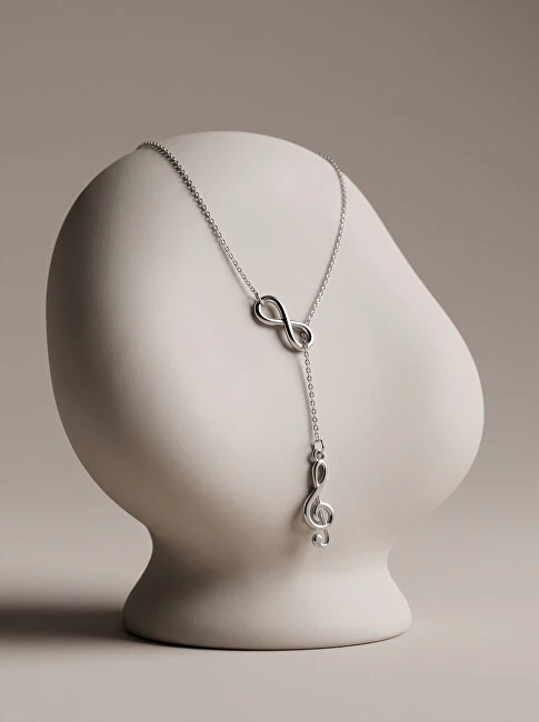 Brilio Silver Brilio Sidabrinis Timeless Sidabrinis Necklace Treble Clef NCL25W