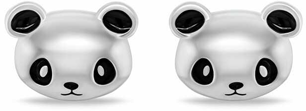 Brilio Silver Unikalūs sidabriniai auskarai Panda EA1112W