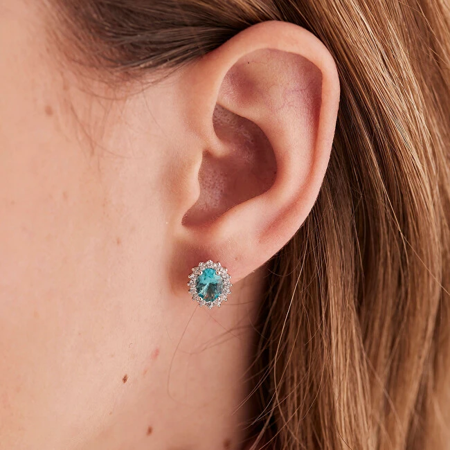 Brosway Elegant sidabrinis earrings Fancy Aqua Žalias FAG18