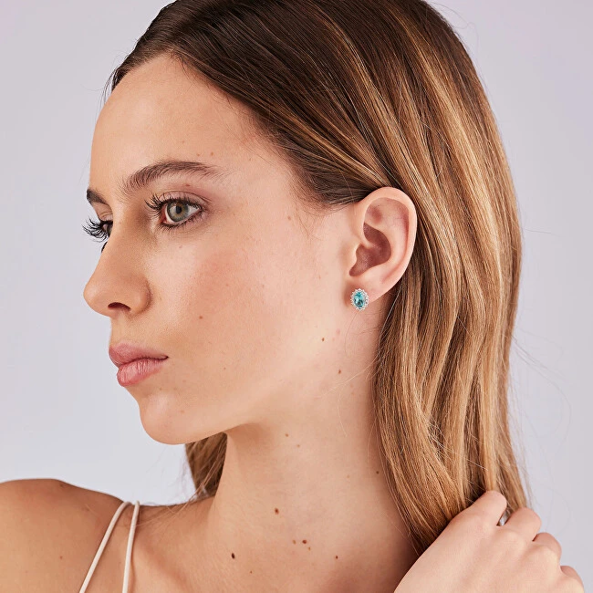 Brosway Elegant sidabrinis earrings Fancy Aqua Žalias FAG18