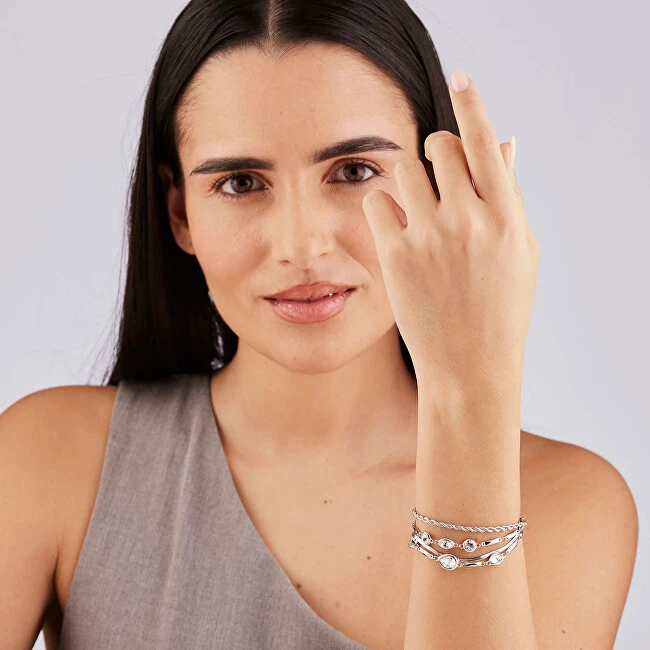 Brosway Luxurious multi-layered bracelet with crystals Symphonia BYM210