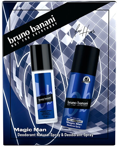 Bruno Banani Magic Man Komplektas natūralus purškiamas dezodorantas 75ml + purškiamas dezodorantas 150ml