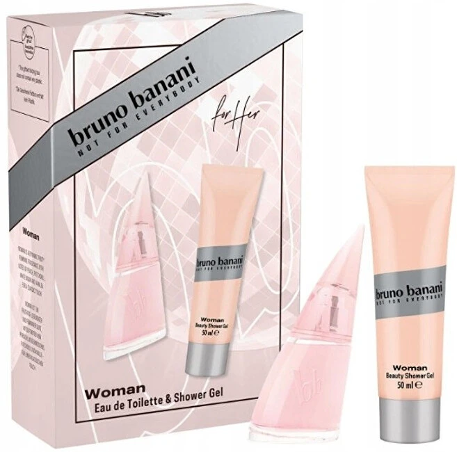 Bruno Banani Woman rinkinys moterims (EDT, 30 ml + dušo želė, 50 ml)
