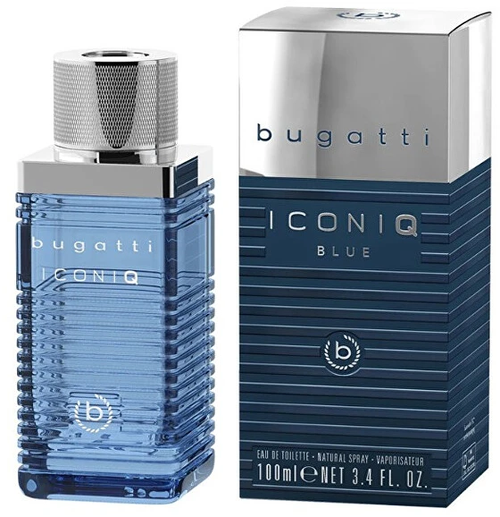 Mėlyna BUGATTI Iconiq Mėlyna tualetinis vanduo vyrams 100 ml