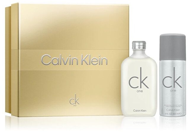 Calvin Klein CK One EDT tualetinis vanduo unisex, 100 ml + deodorant spray, 150 ml