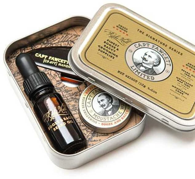 Captain Fawcett Finest Booze & Baccy Grooming Supplies barzdos priežiūros rinkinys
