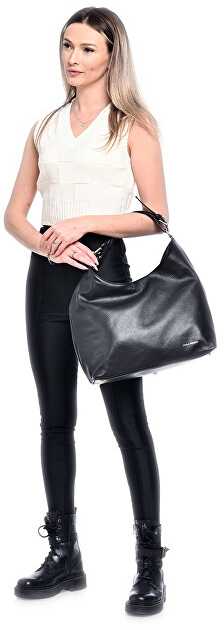 Carla Ferreri Women's leather handbag CF1881T Nero