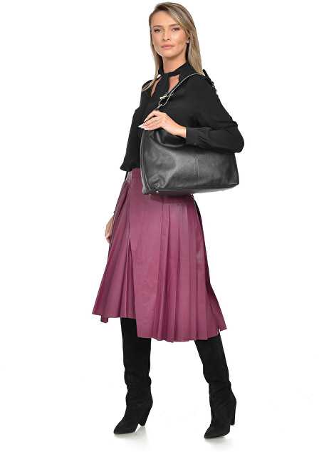 Carla Ferreri Women's leather handbag CF1881T Nero