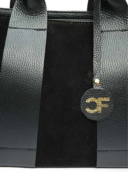 Carla Ferreri Moteriška odinė rankinė CF8156 Nero