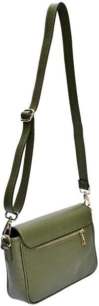 Carla Ferreri Moteriška odinė rankinė per petį CF1948T Verde Militare