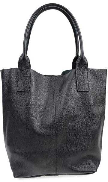 Carla Ferreri Women's leather Hobo handbag CF1619 Nero