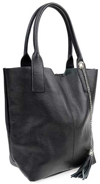 Carla Ferreri Women's leather Hobo handbag CF1619 Nero