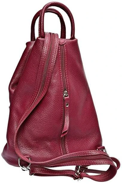 Carla Ferreri Women's leather backpack CF1625 Vino