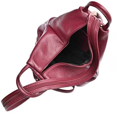 Carla Ferreri Women's leather backpack CF1625 Vino