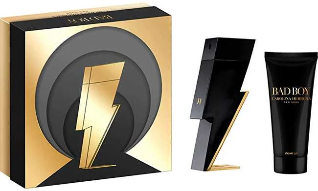 Carolina Herrera Bad Boy rinkinys vyrams (EDT, 100 ml + dušo želė, 100 ml)