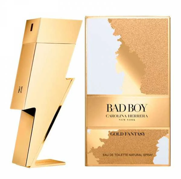 Carolina Herrera Bad Boy Gold Fantasy EDT tualetinis vanduo vyrams, 100 ml