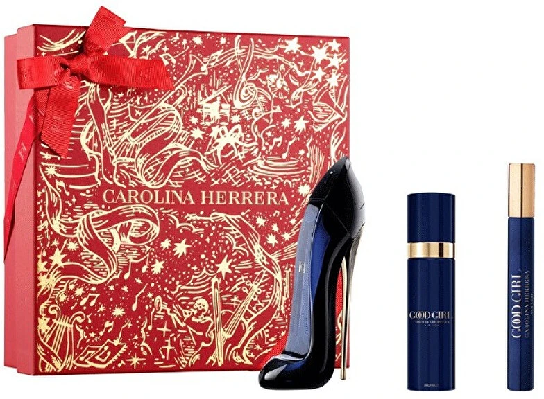 Carolina Herrera Good Girl rinkinys moterims (EDP, 50 ml + kūno dulksna, 100 ml + EDP, 10 ml)