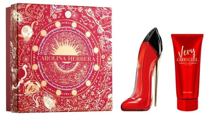 Carolina Herrera Very Good Girl rinkinys moterims (EDP, 80 ml + kūno losjonas, 100 ml)