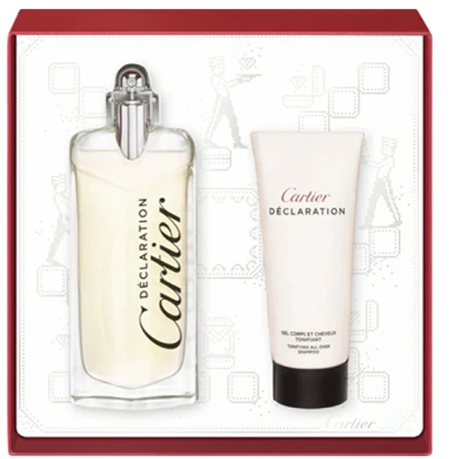 Set Cartier: Declaration, Eau De Toilette, For Men, 100 ml + Declaration, Tonifying, Dušo želė, For All Skin Types, 100 ml