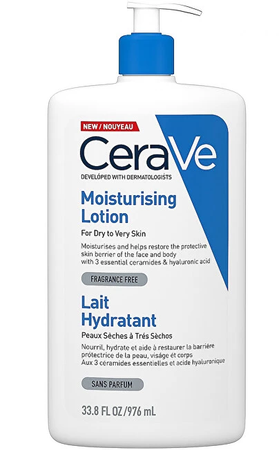 Drėkinamasis veido ir kūno losjonas sausai ir labai sausai odai Cerave Moisturising Lotion, 1000 ml