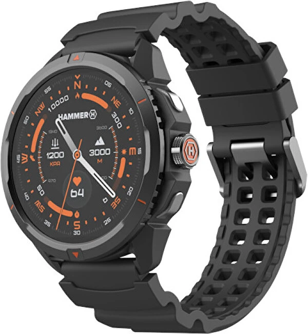 Išmanusis laikrodis „myPhone Hammer Watch 2“ juodas