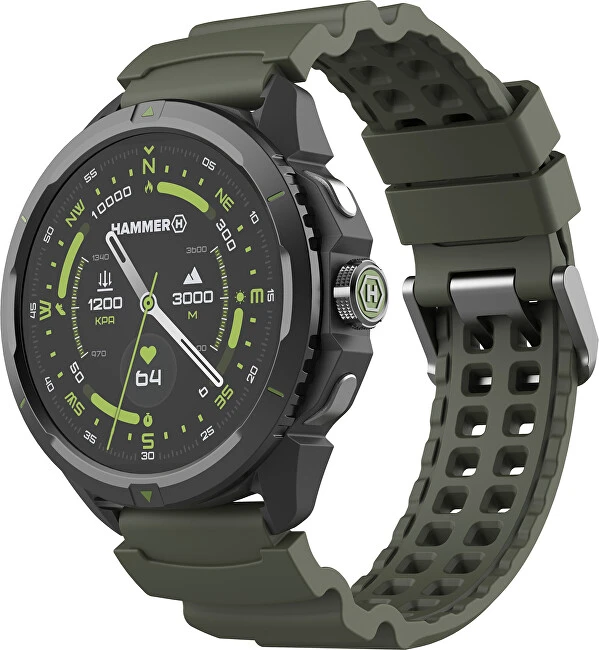 Išmanusis laikrodis „myPhone Hammer Watch 2“ karinis leidimas