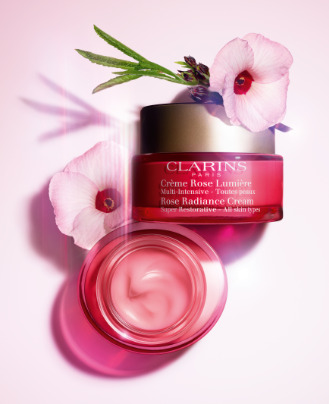 Clarins Rose Radiance Day Kreminis moterims, 50 ml