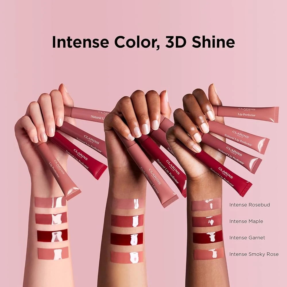 Clarins Lip Perfector Intense lūpų blizgis, atspalvis: 16- Intense Rosebud, 12 ml