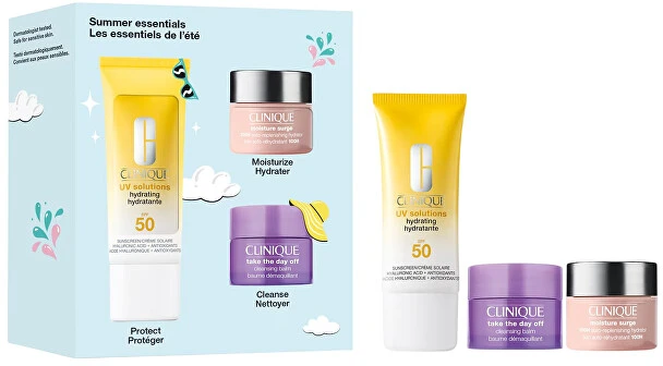 Clinique UV Solutions rinkinys SPF50, 40 ml Take Day Off balzamas, 15 ml Ms 100h, 15 ml