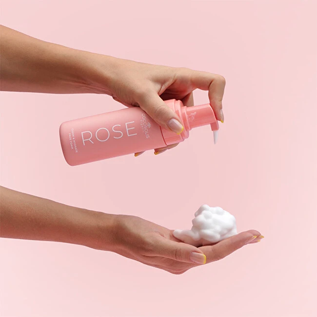 Cocosolis Rose Clean y Hydrate Face Foam veido valomosios putos, 150 ml