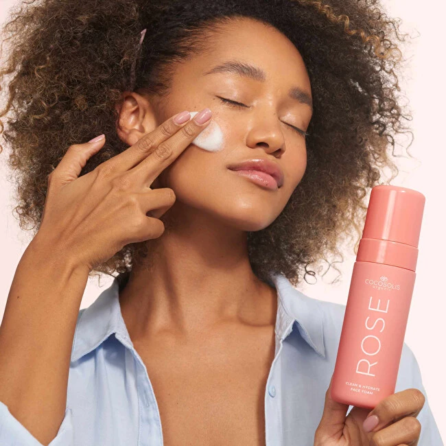 Cocosolis Rose Clean y Hydrate Face Foam veido valomosios putos, 150 ml