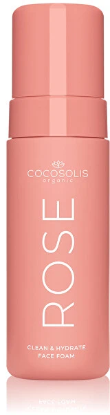 Cocosolis Rose Clean y Hydrate Face Foam veido valomosios putos, 150 ml