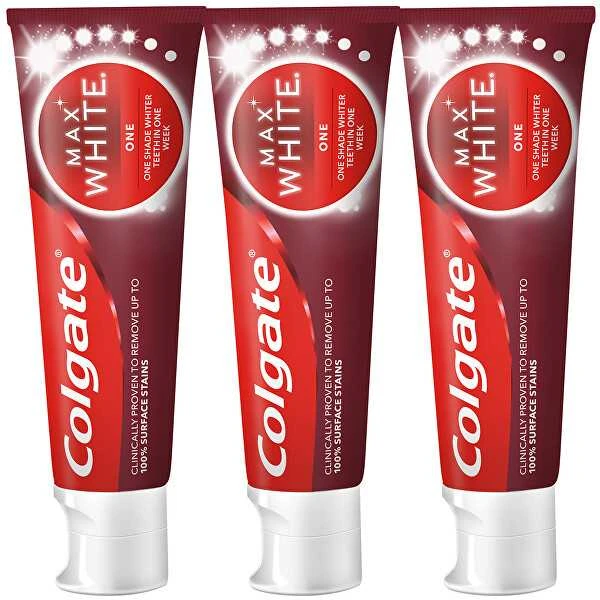 Colgate Whitening dantų pasta Max Baltas One 3 x 75 ml