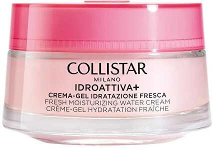 Collistar Idroattiva+ Fresh Moisturizing Vanduo Kreminis drėkinantis veido kremas mišriai odai, 50 ml