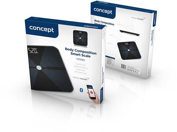 Svarstyklės Concept Personal diagnostic scale Perfect Health VO5100