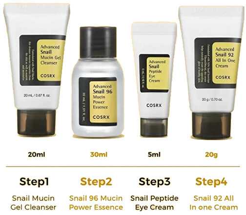 COSRX All About Snail Kit odos priežiūros dovanų rinkinys