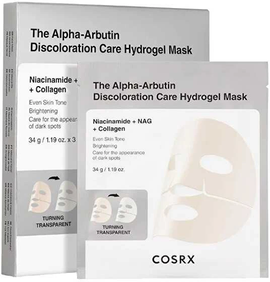 Cosrx The Alpha-Arbutin Discoloration Care Hydrogel Mask hydrożelowa maseczka w płachcie na przebarwienia 3 vnt..
