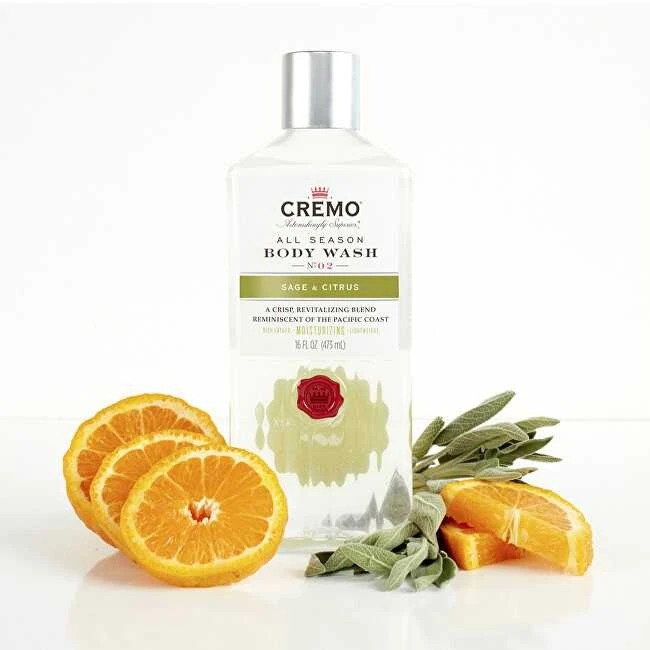 Cremo Dušo želė Sage & Citrus (Kūno prausiklis) 473 ml