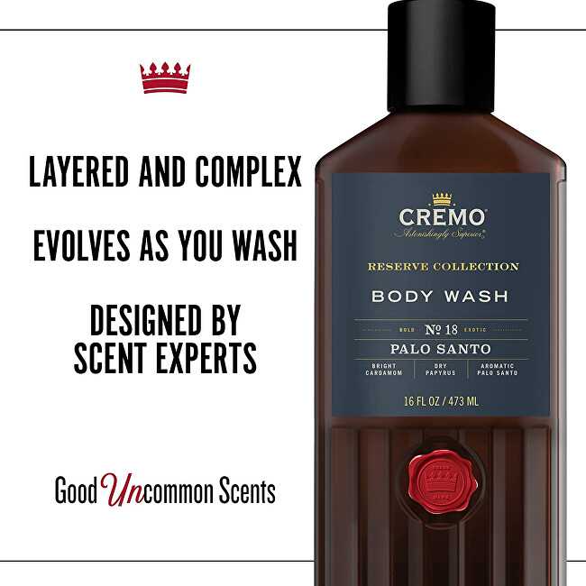 Cremo Reserve Collection Palo Santo Dušo želė (Kūno prausiklis) 473 ml